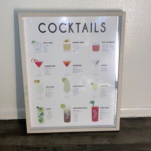 Cocktails art for wall